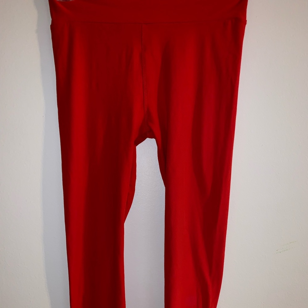 Lularoe Red One Size Leggings